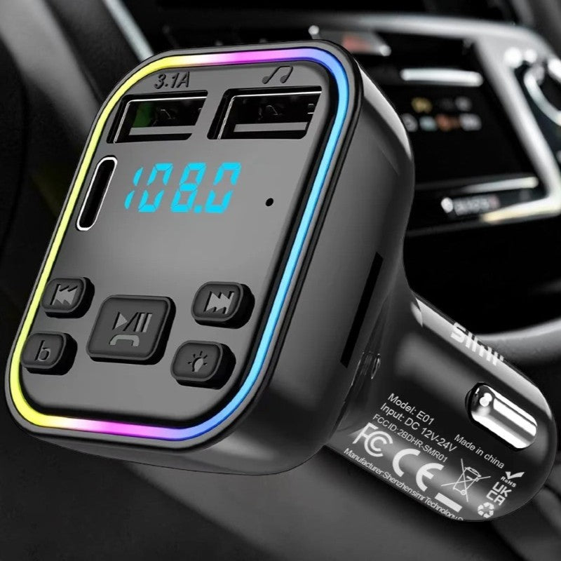 MotioPath CarConnect — Bluetooth FM Transmitter & Hands-Free Car Kit